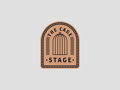 The Cage Stage (Title Design) badge graphic design patch title design