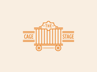 The Cage Stage II badge illustration title design