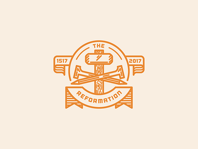 The Reformation badge illustration vector