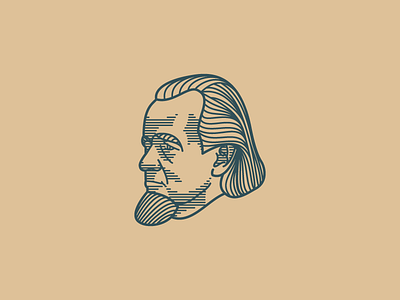 Francis Schaeffer (Illustration) icon illustration vector