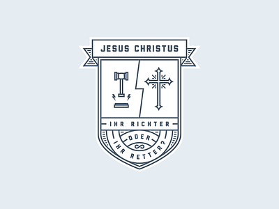 Jesus Christus (Gospel Badge) badge illustration patch
