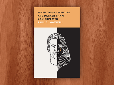 When Your Twenties Are Darker Than You Expected (Bookcover WIP) bookcover illustration noir pop art vector