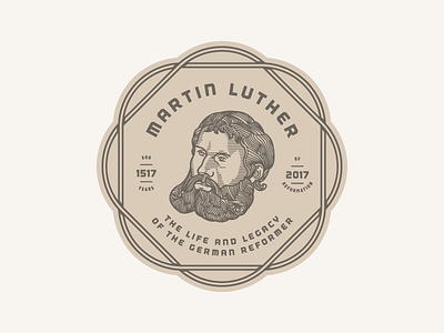 Martin Luther Badge — Timotheus #27 badge illustration logo vector
