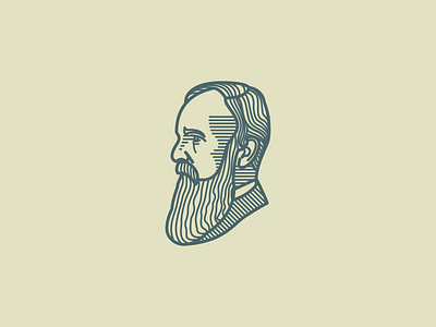 J. C. Ryle face icon illustration vector