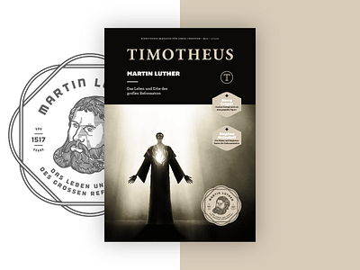Timotheus #27 – Martin Luther cover editorial design illustration magazine print design