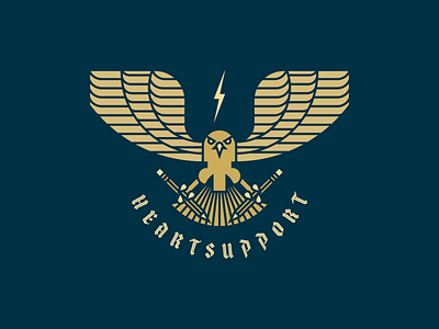 HeartSupport Eagle eagle illustration vector