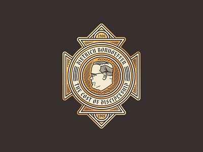 Bonhoeffer (Badge) badge illustration vector