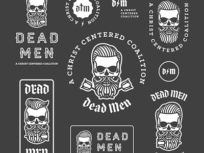 Dead Men (Branding) badge branding illustration logo vector