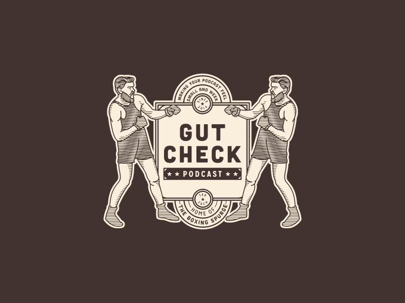 Gut Check (Branding) badge boxer branding illustration logo