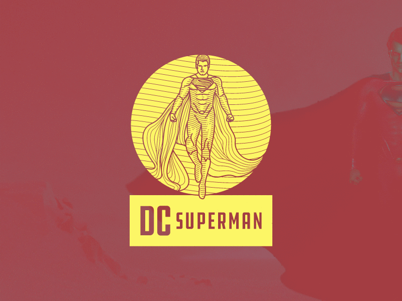 DC Superman branding illustration logo