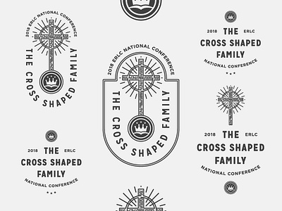 ERLC (Responsive Branding) badge branding cross illustration logo responsive branding