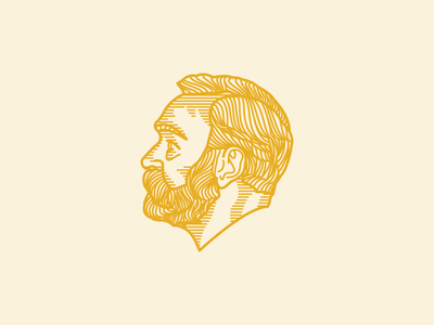 Alfred Nobel icon illustration