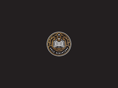 Sola Scriptura badge illustration