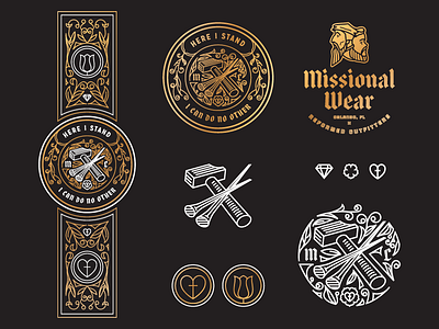 Luther Seal (Exploration) badge illustration responsive branding seal