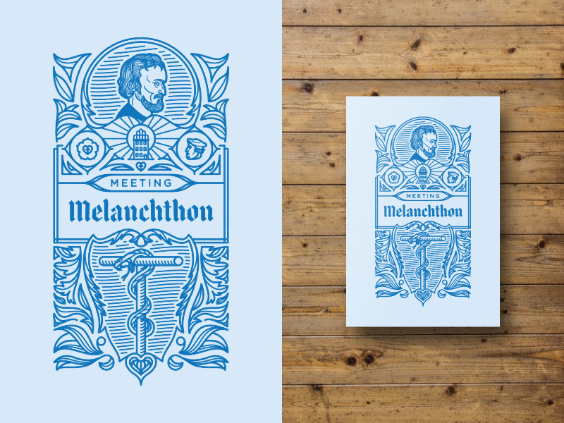 Meeting Melanchthon • WIP III graphic design illustration