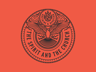 The Spirit And The Church (Main Logo) badge branding illustration logo responsive vector
