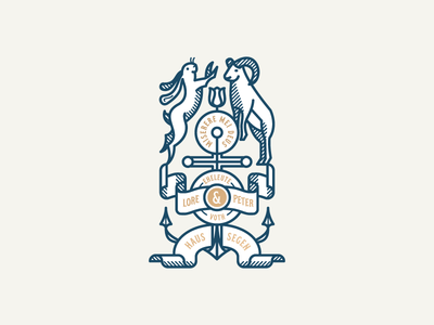 Haussegen coat of arms heraldic seal
