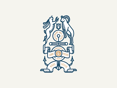 Haussegen coat of arms heraldic seal