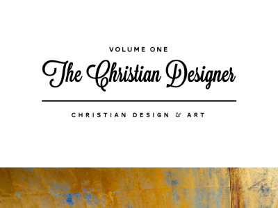 The Christian Designer (Cover) cover editorial design magazine magazine cover