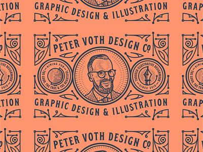 Peter Voth Design Co. badge branding engraving illustration logo