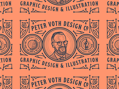 Peter Voth Design Co. badge branding engraving illustration logo