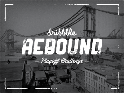 One old photograph and your rebound! bridge challenge dribbble historic manhattan new york peter voth design playoff rebound vintage