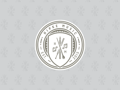 Hipke Music pt. II badge branding logo