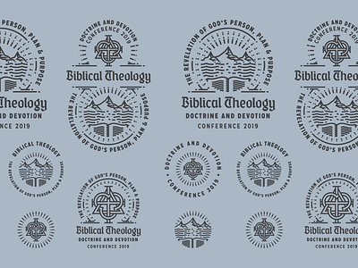 Doctrine and Devotion 2019 Conference badge branding engraving etching icon illustration logo peter voth design peter voth illustration responsive branding vector