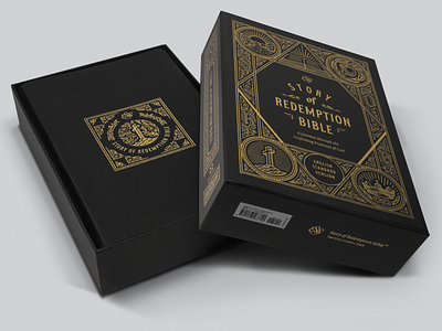 ESV Story of Redemption Bible – Leather (Cover & Packaging) bible bible design cover graphic design illustration packaging peter voth design