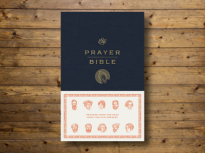 ESV Prayer Bible (Cover) bible design book design engraving esvprayerbible etching graphic design illustration line engraving peter voth design portrait