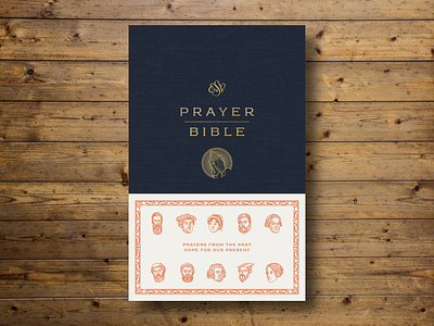 ESV Prayer Bible (Cover) bible design book design engraving esvprayerbible etching graphic design illustration line engraving peter voth design portrait