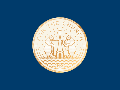 For the Church • Missouri pt.II badge engraving icon illustration logo peter voth design seal vector