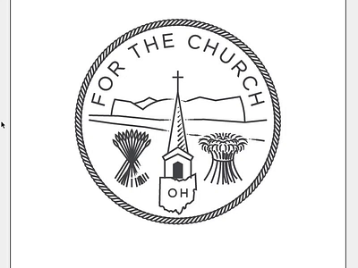 For the Church • Ohio (Time-lapse clip) badge peter voth design process timelapse tutorial video wip