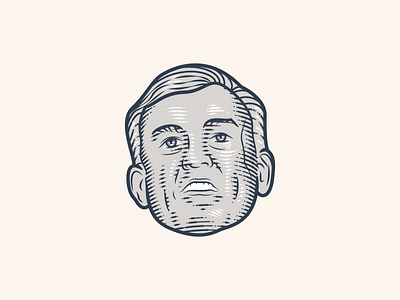 Teddy Atlas 🥊 engraving etching icon illustration illustrator peter voth design