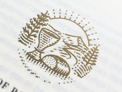 1 Corinthians badge engraving etching graphic design icon illustration illustrator line art logo peter voth design vector
