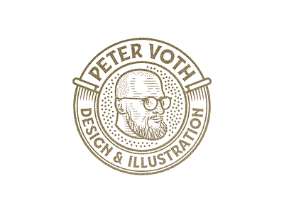Peter Voth • Design & Illustration (2019) badge branding engraving etching graphic design icon illustration illustrator line art logo peter voth design portrait vector vintage