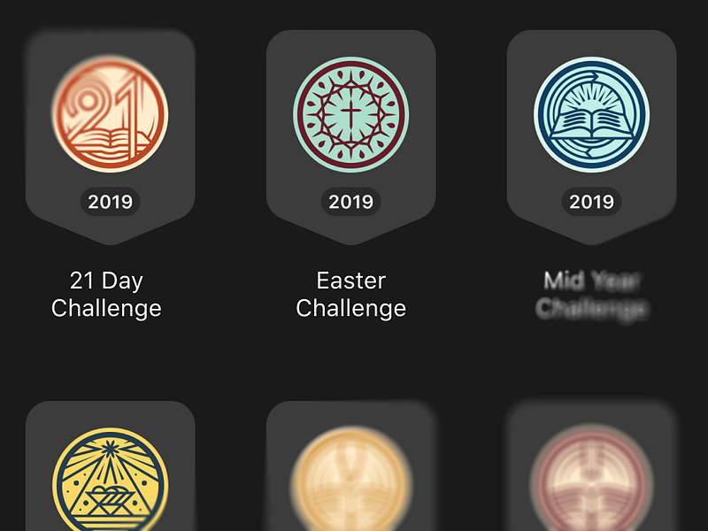 YouVersion Badges by Peter Voth on Dribbble