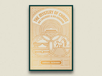 The Mystery of Christ (Bookcover) bookcover cinder engraving etching graphic design illustration illustrator line art peter voth design