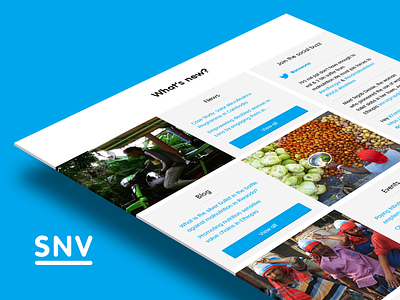 SNV.org - What's new page