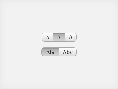 Simple font controls