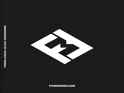 FM negative space monogram