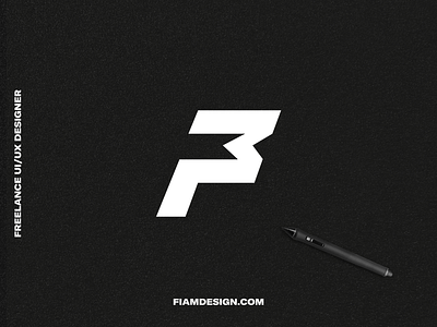 FM monogram brand dark logo monogram