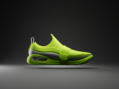 Superlight green shoe 3d blender green product