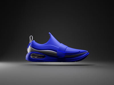 Superlight blue shoe 3d blender blue product