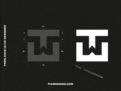 TW monogram brand logo monogram