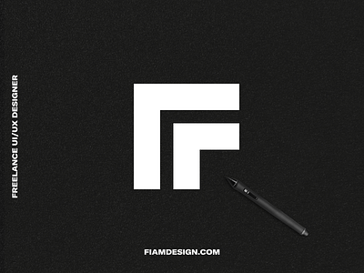 Simple F branding logo