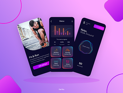 Fitness app UI