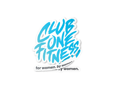 Club One Fitness | Brand Identity & Visual System brand brand identity branding design fit fitness gym logo sticker womens only workout
