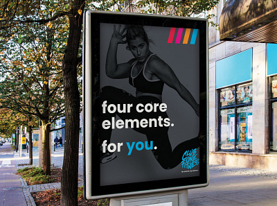 Club One Fitness | Outdoor Signage ad advertisement brand brand identity branding club one fitness core elements fitness gym logo outdoor women
