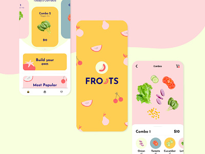 Froots App / Menu screen